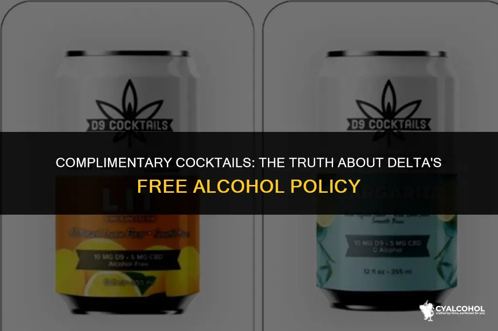 does delta give free alcohol