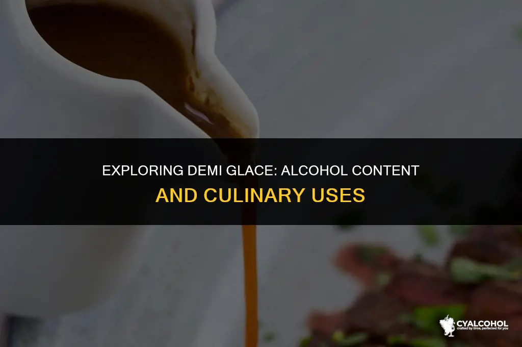 does demi glace have alcohol
