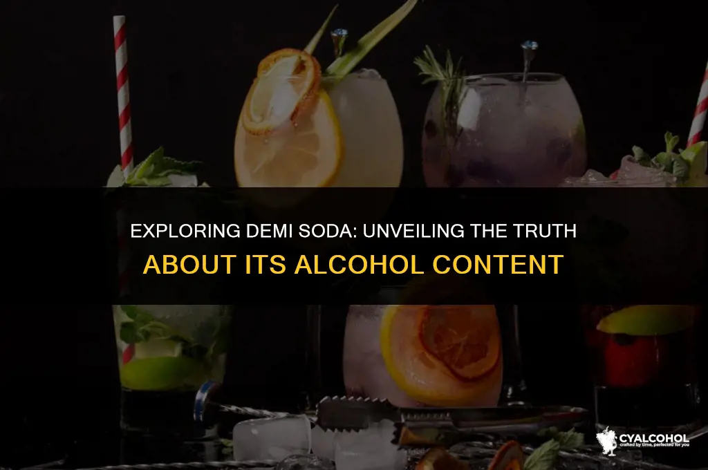 does demi soda have alcohol