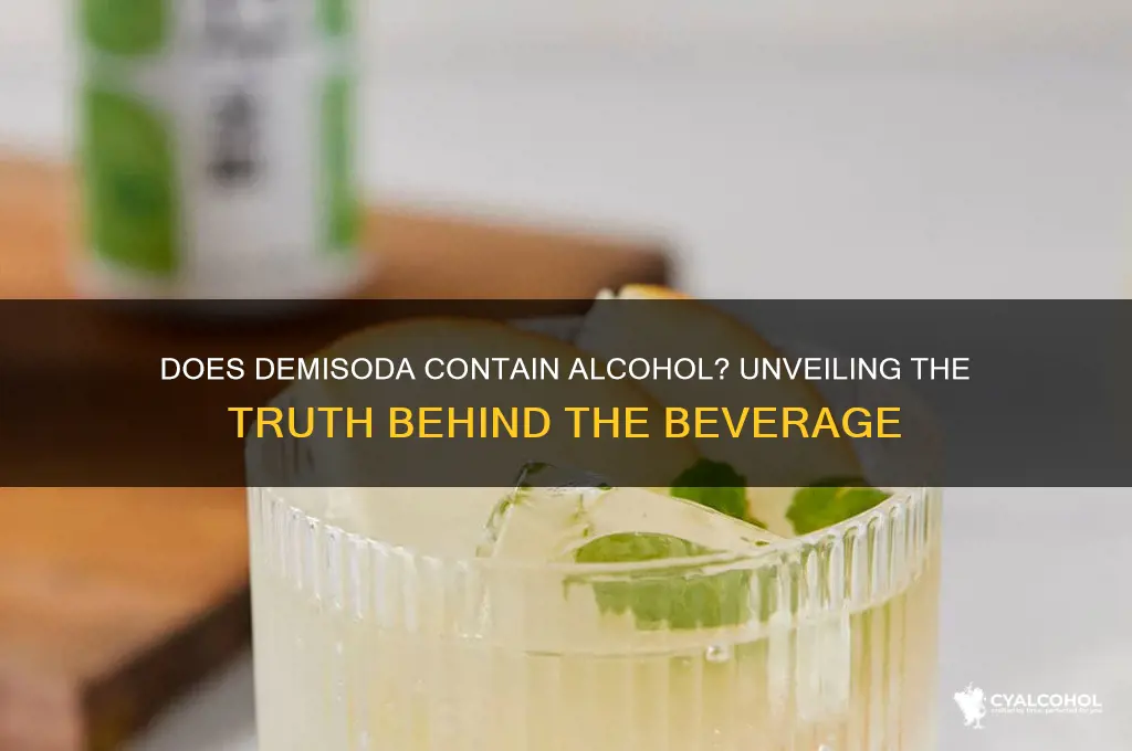 does demisoda have alcohol
