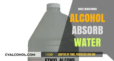 Hydration Dynamics: The Water Absorption Properties of Denatured Alcohol
