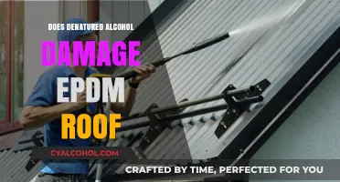Can Denatured Alcohol Safely Clean EPDM Roofs Without Causing Damage?