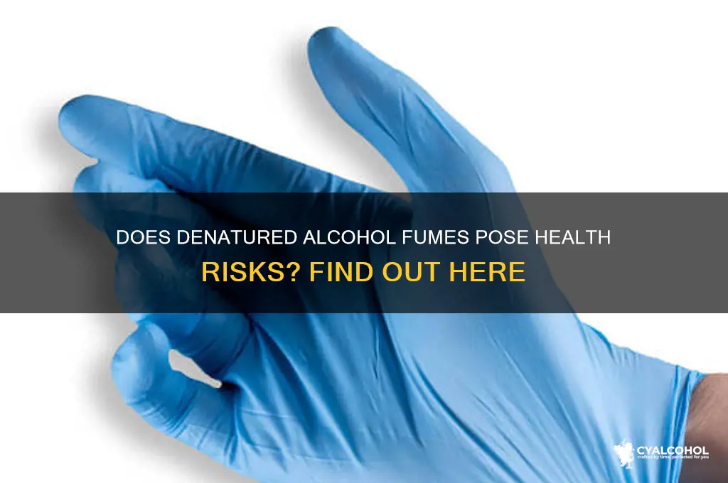does denatured alcohol fumes