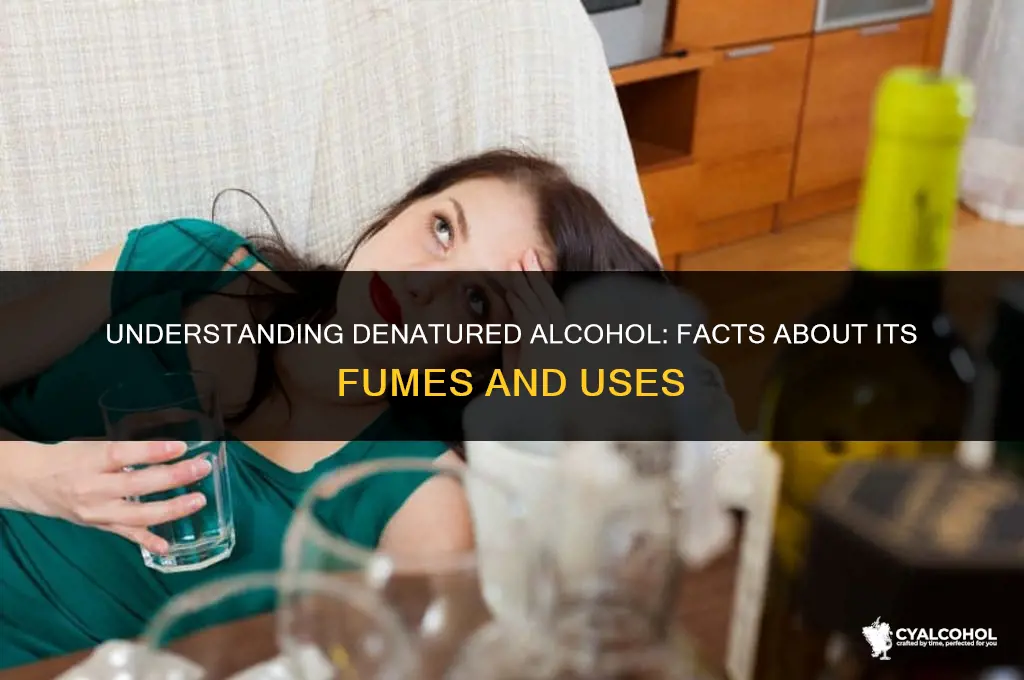 does denatured alcohol have fumes