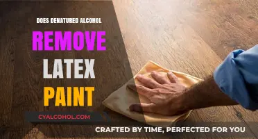 Can Denatured Alcohol Effectively Remove Latex Paint? A Quick Guide