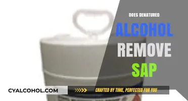 Effective Cleaning: Denatured Alcohol's Role in Removing Sap