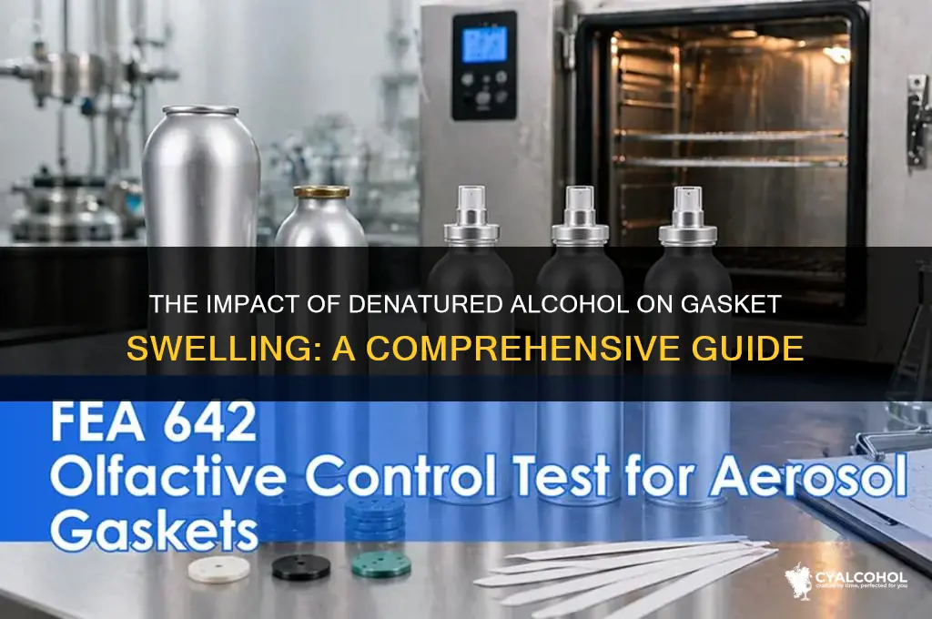 does denatured alcohol swell gaskets