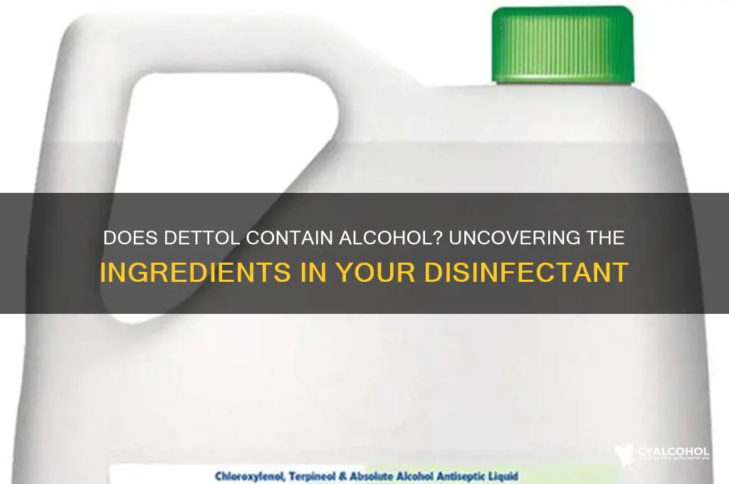 does dettol have alcohol