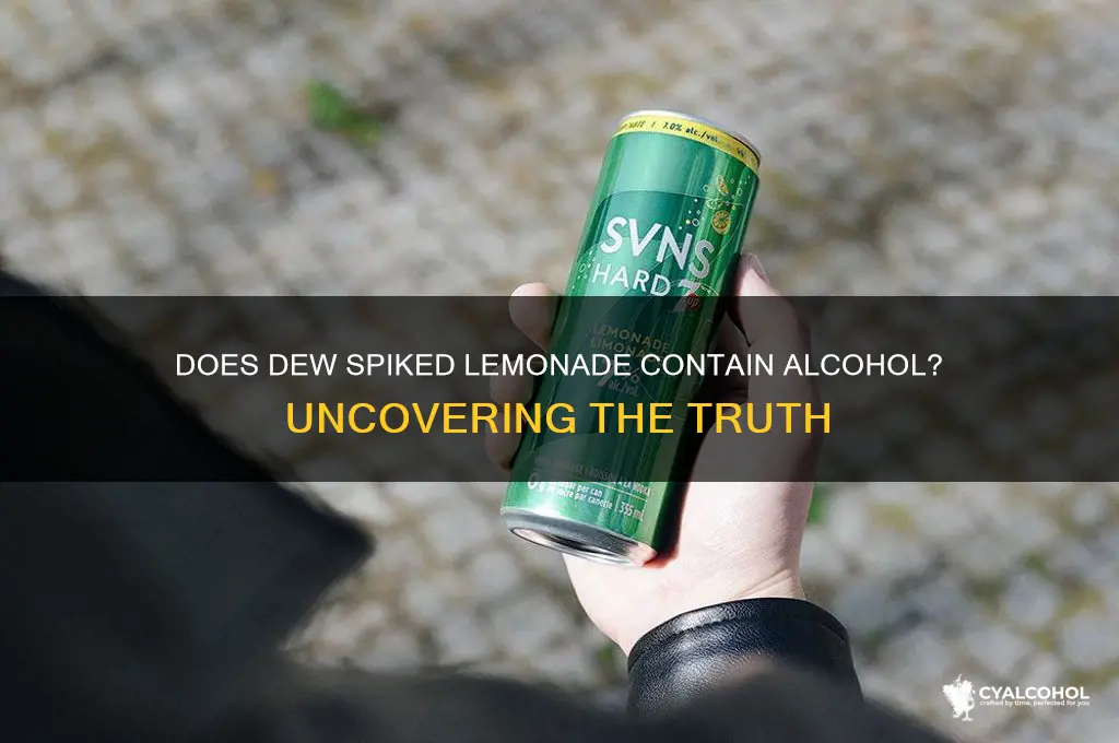 does dew spiked leamonade have alcohol in it