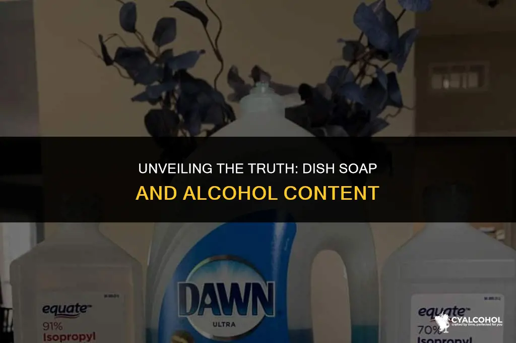 does dish soap have alcohol