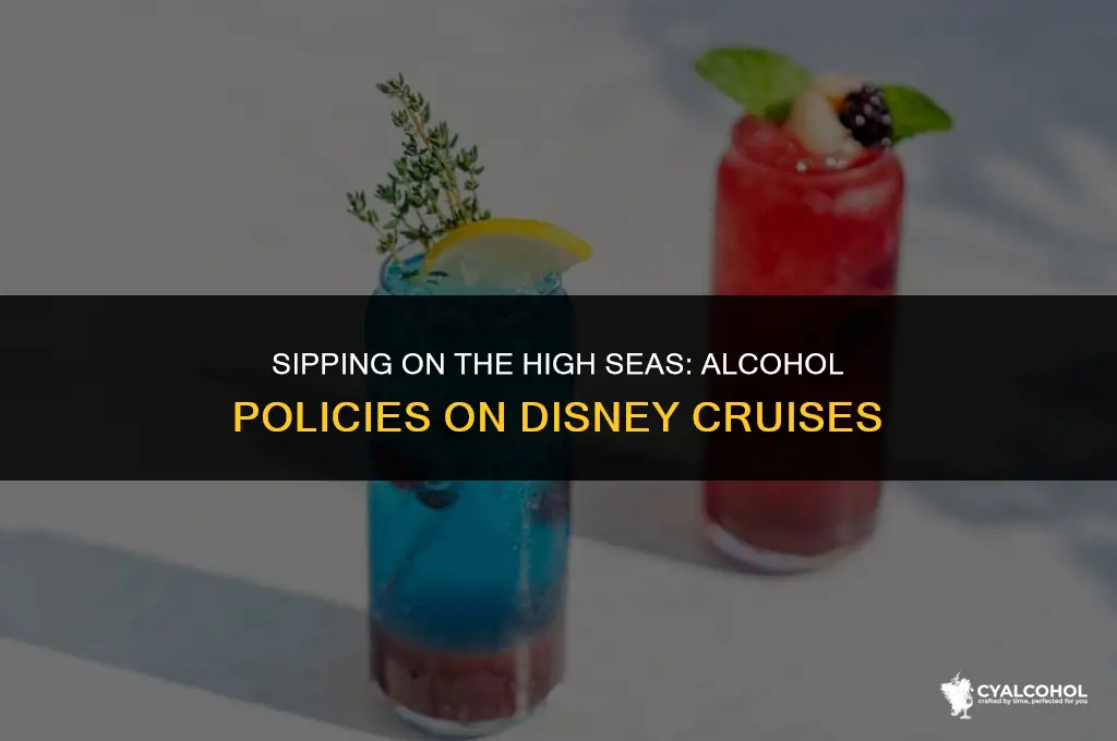 does disney cruise allow alcohol