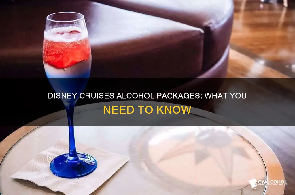 does disney cruises have alcohol packages