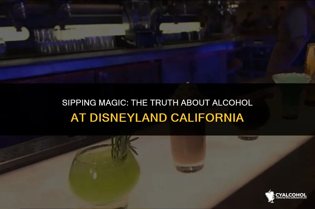 does disneyland calafornia have alcohol