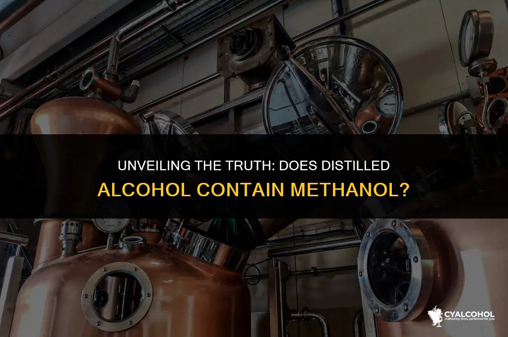 does distilled alcohol have mathanol