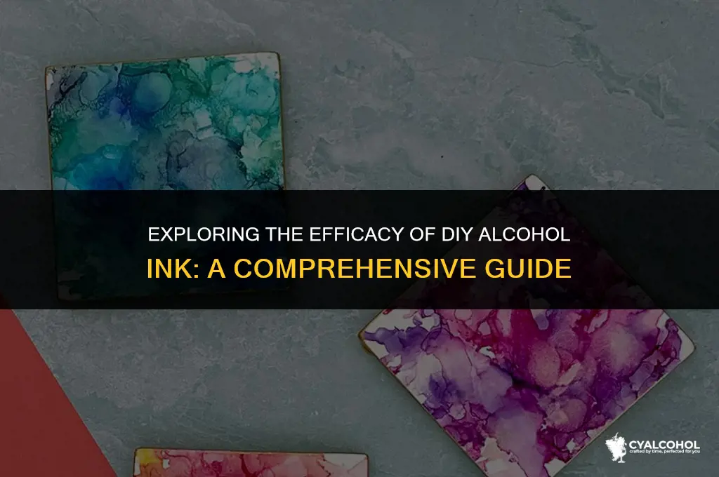 does diy alcohol ink work