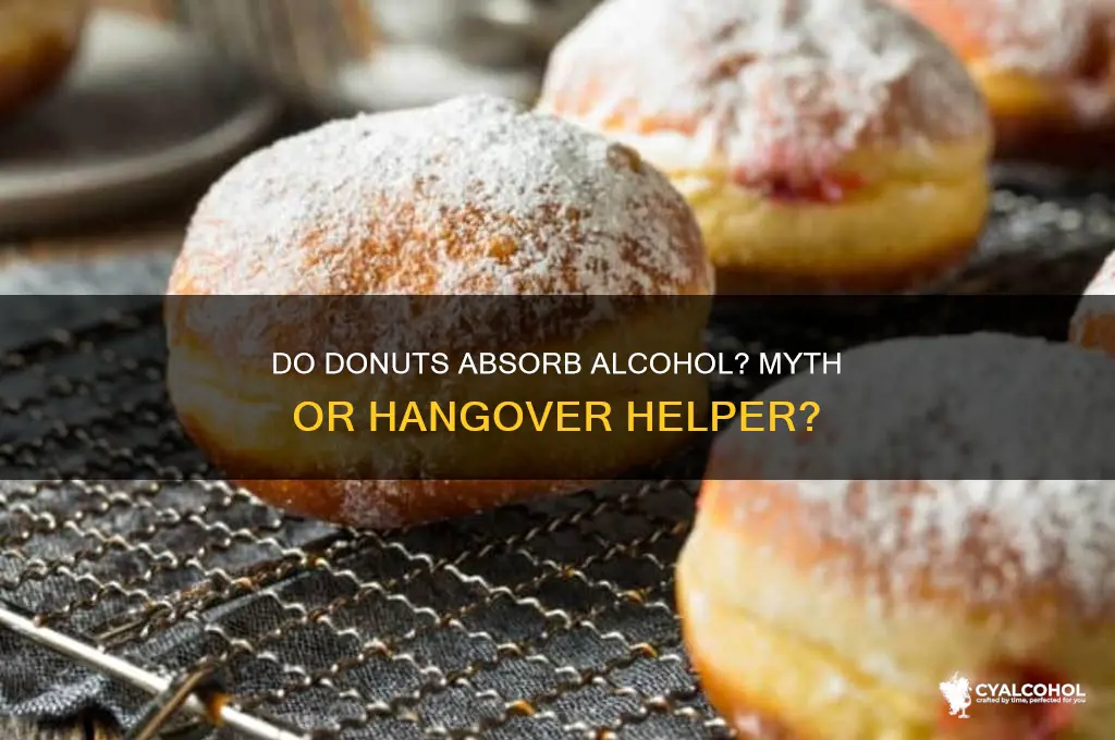 does donuts soak up alcohol