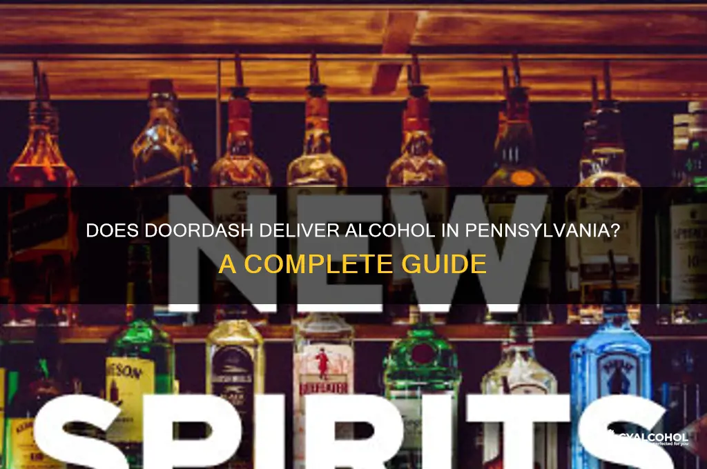 does doordash deliver alcohol in pennsylvania