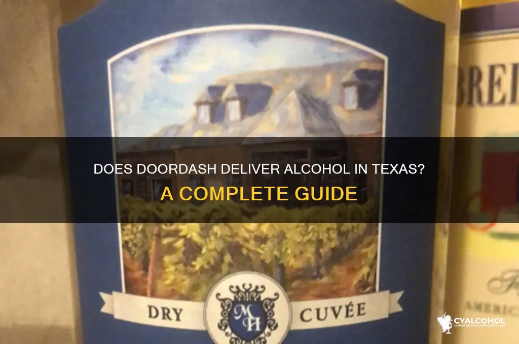 does doordash deliver alcohol in texas