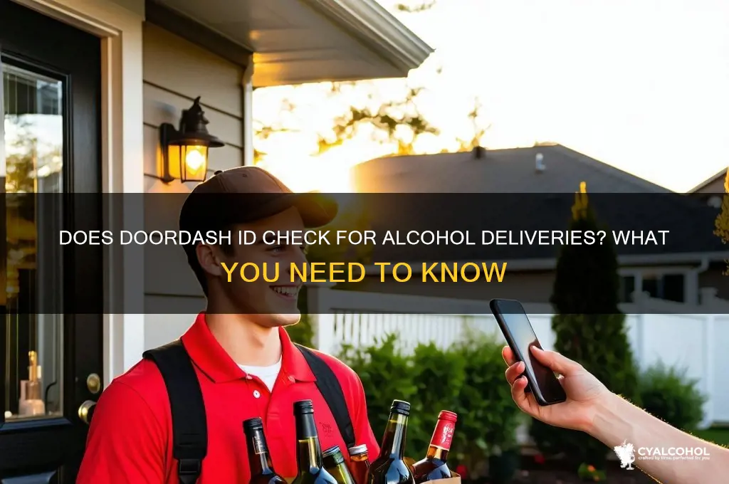 does doordash id for alcohol