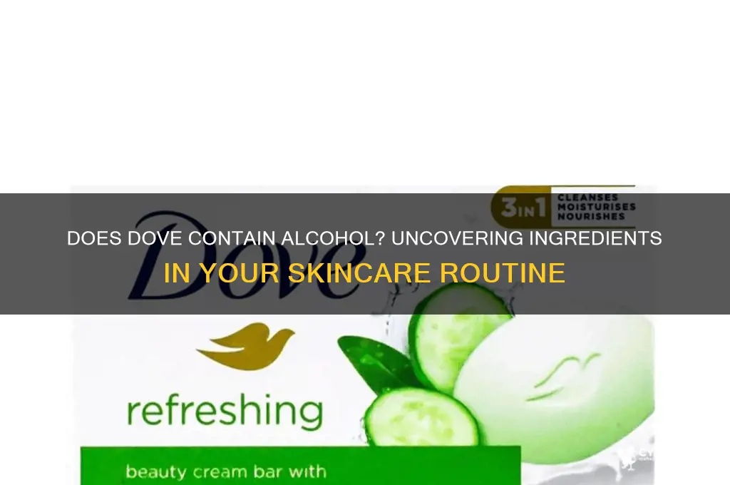 does dove have alcohol in it