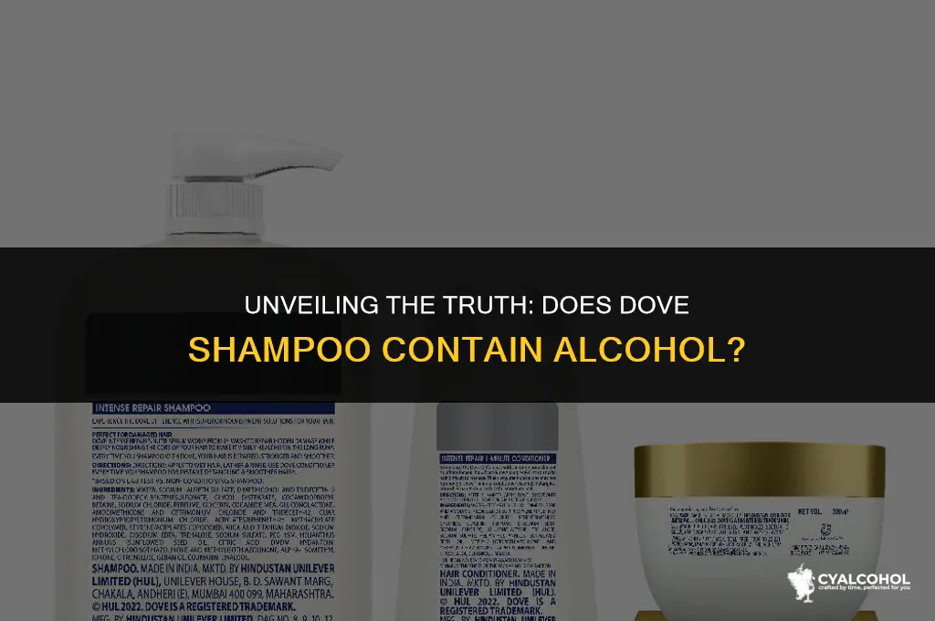 does dove shampoo have alcohol