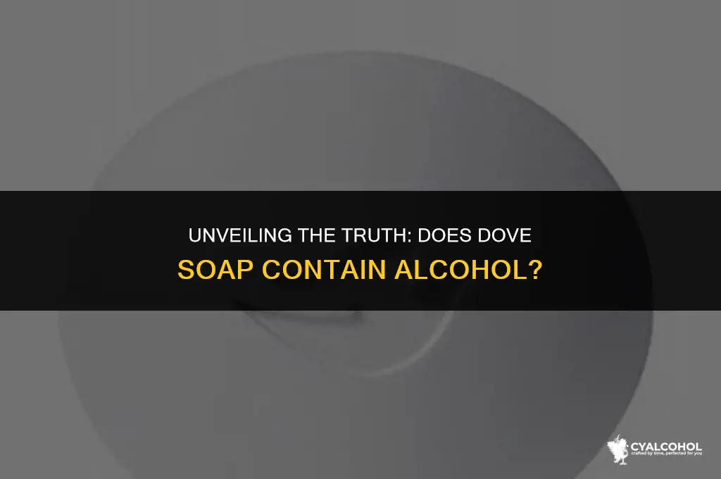 does dove soap have alcohol