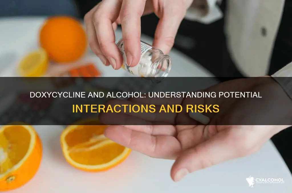does doxycycline interact with alcohol
