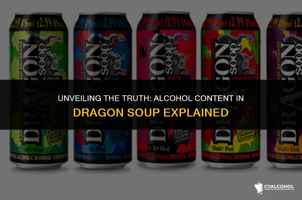 does dragon soop have alcohol