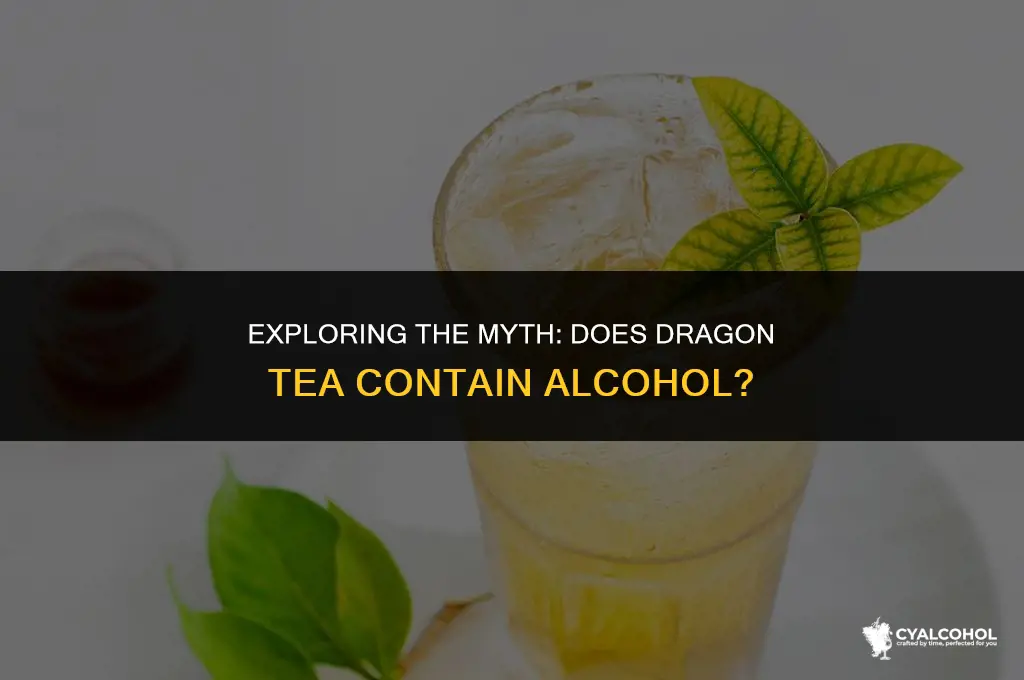does dragon tea have alcohol