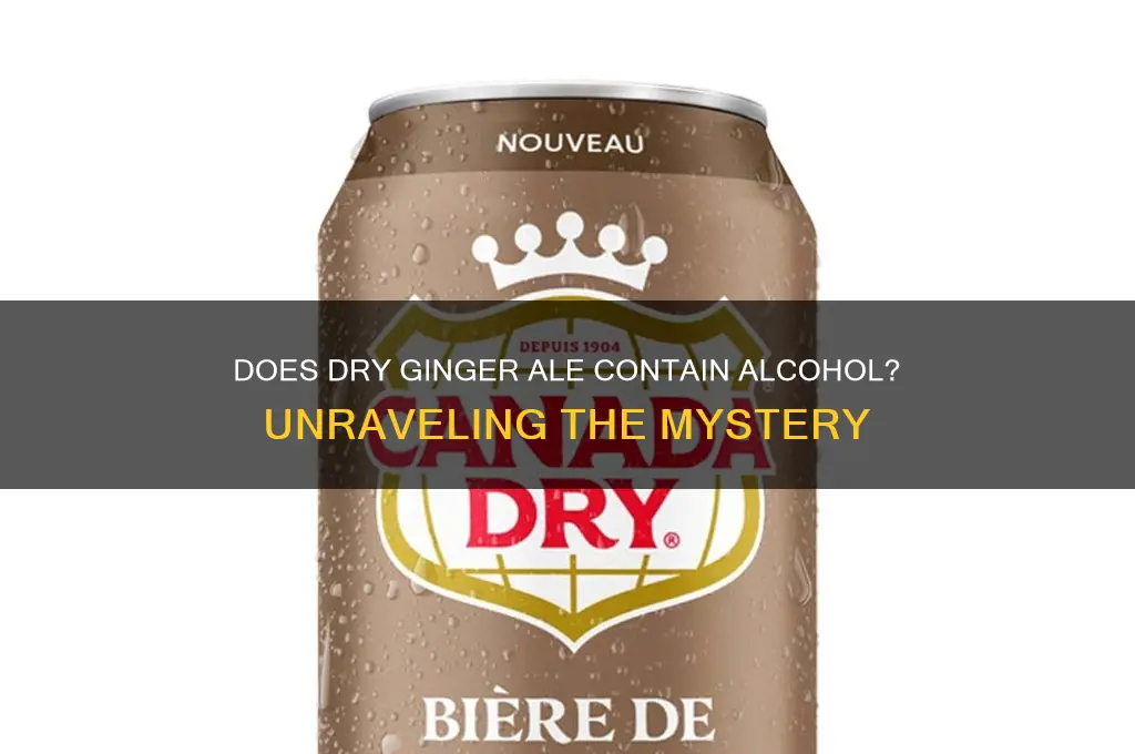 does dry ginger ale have alcohol