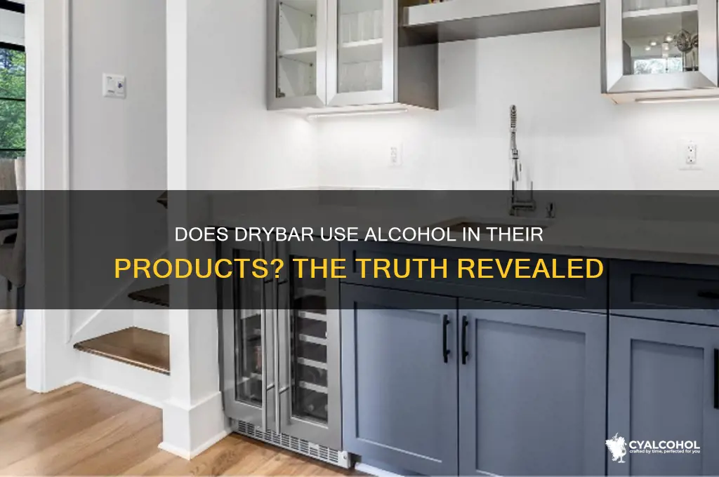 does drybar have alcohol