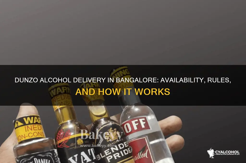 does dunzo deliver alcohol in bangalore