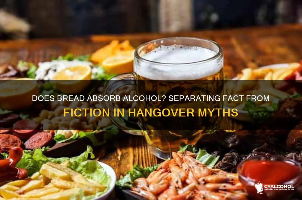 does eating bread absorb alcohol