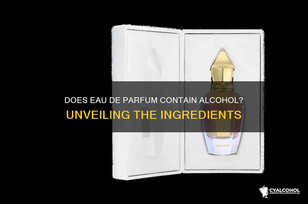 does eau de parfum have alcohol