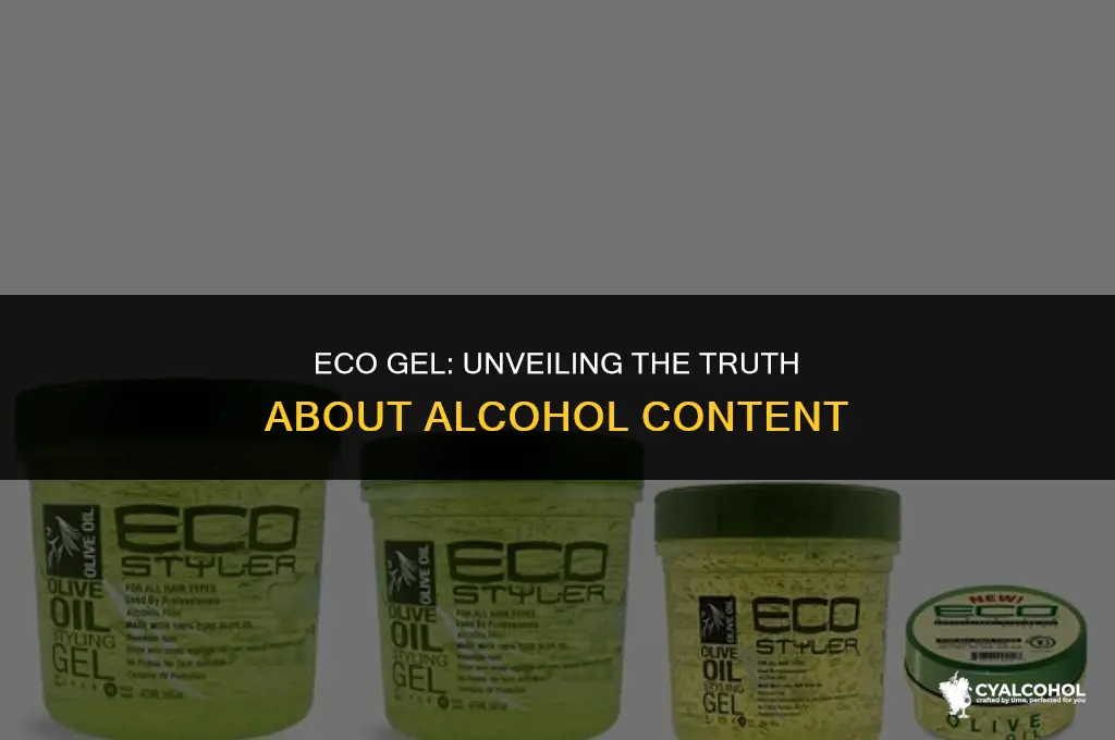 does eco gel have alcohol