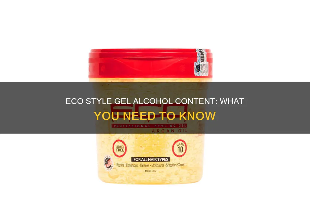 does eco styler gel have alcohol in it