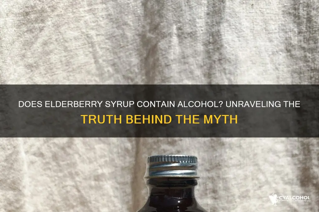does elderberry have alcohol