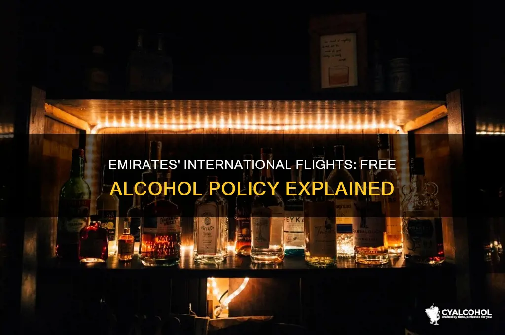 does emirates have free alcohol on international flights