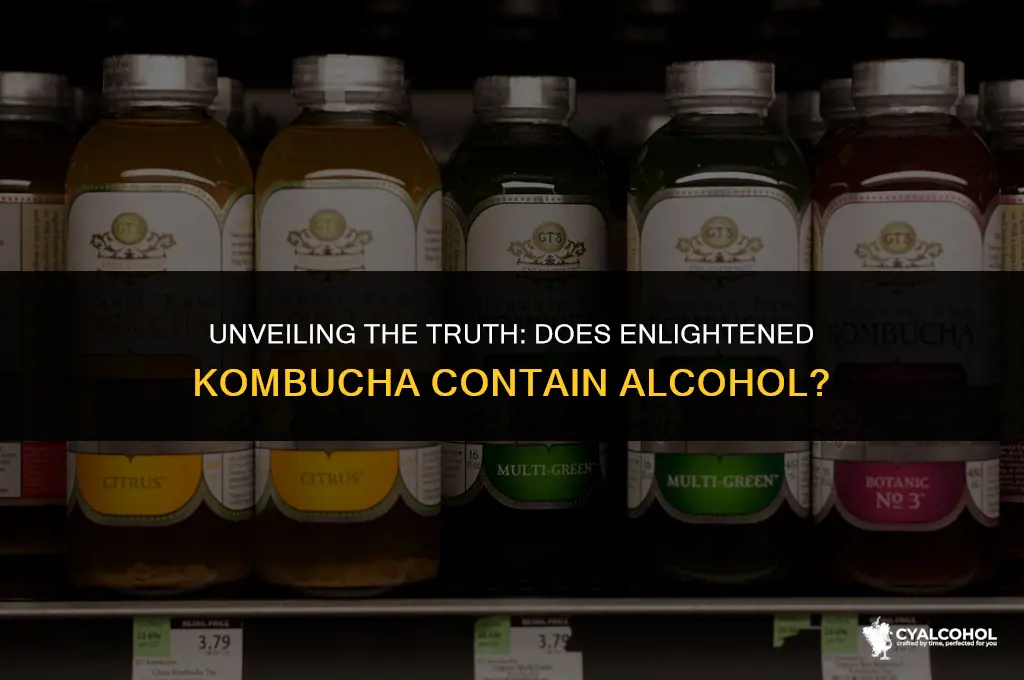 does enlightened kombucha have alcohol