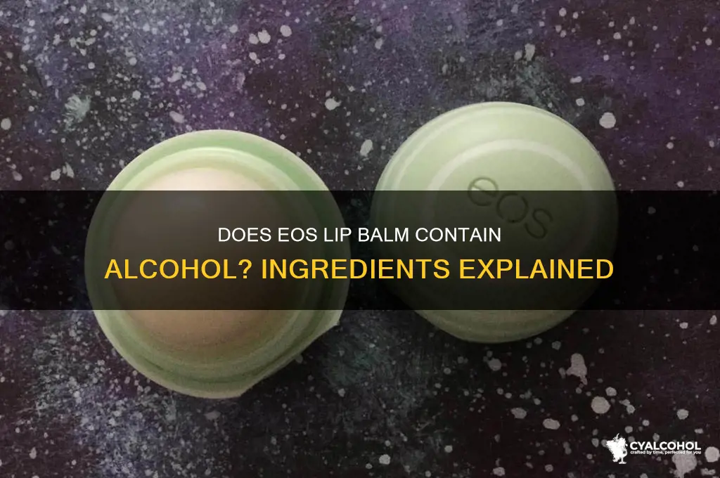 does eos have alcohol in it