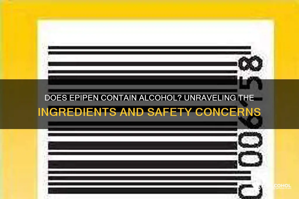 does epipen have alcohol in it