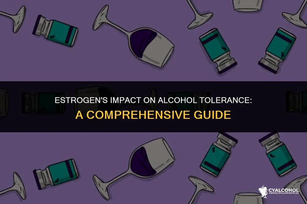 does estrogen lower alcohol tolerance
