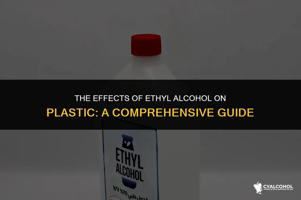 does ethyl alcohol damage plastic