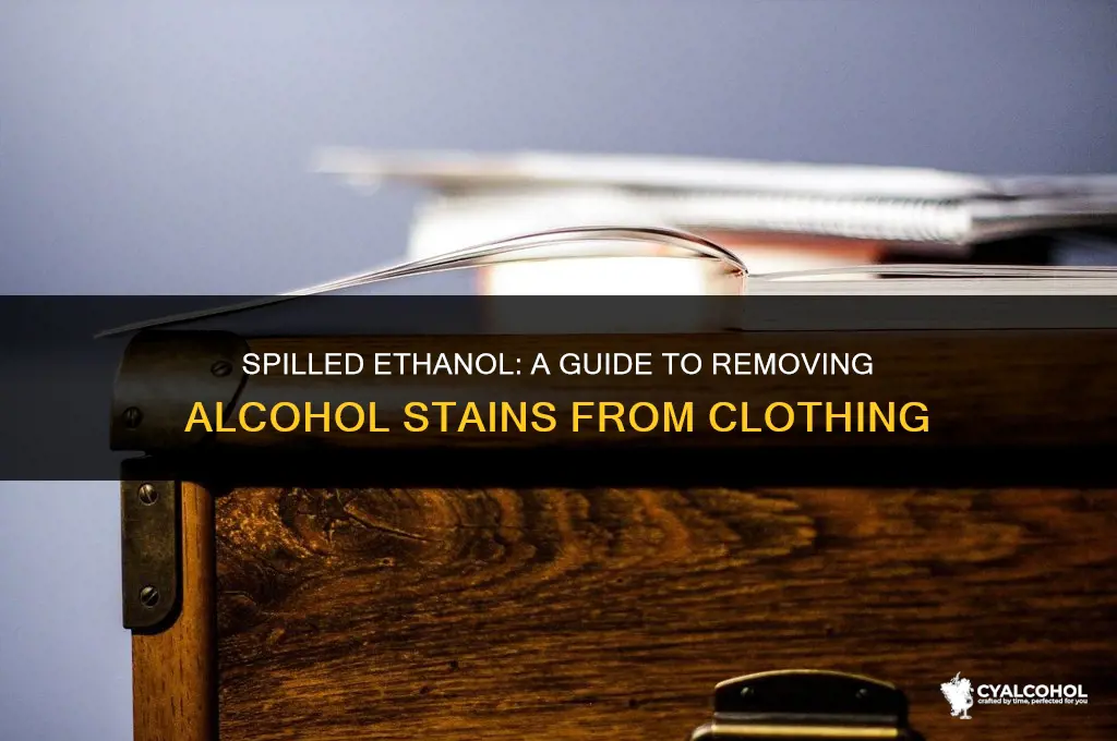 does ethyl alcohol stain clothes