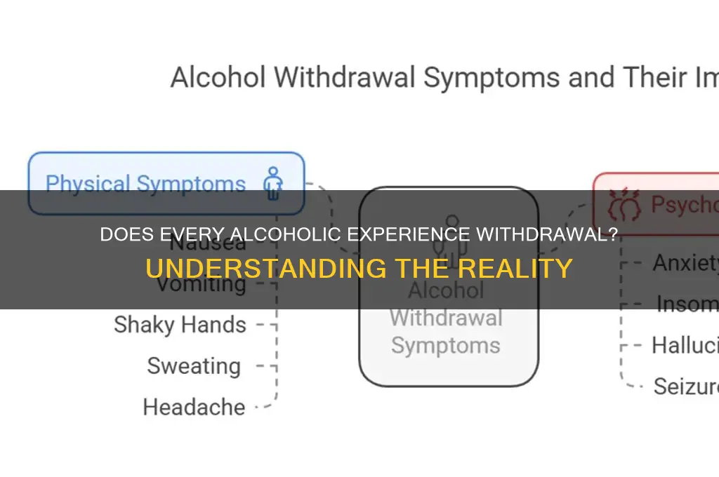 does every alcoholic go through withdrawal