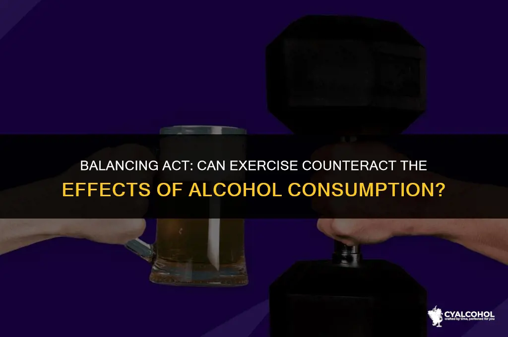 does exercise offset alcohol consumption