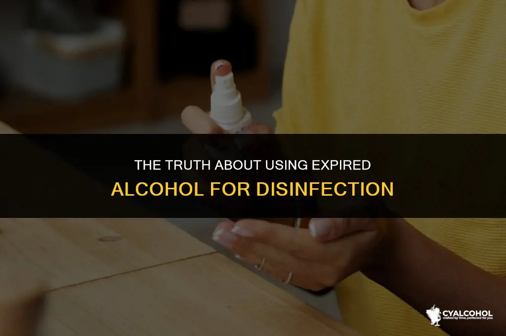 does expired alcohol still disinfect