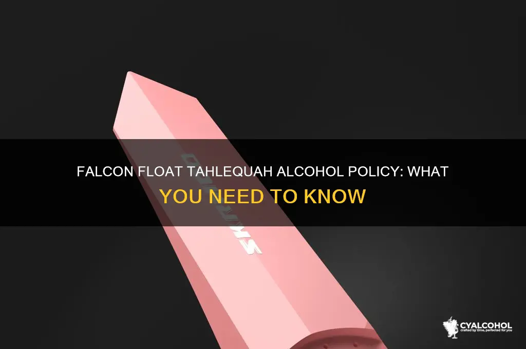 does falcon float tahlequah allow alcohol