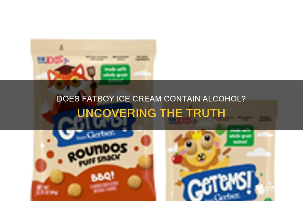 does fatboy ice cream have alcohol