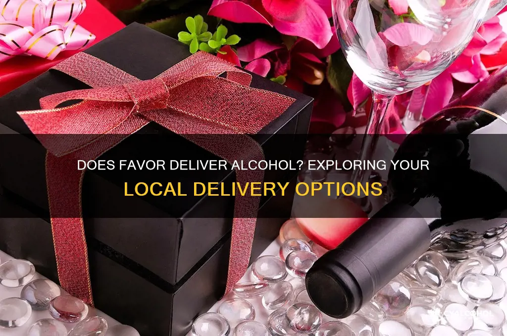 does favor deliver alcohol